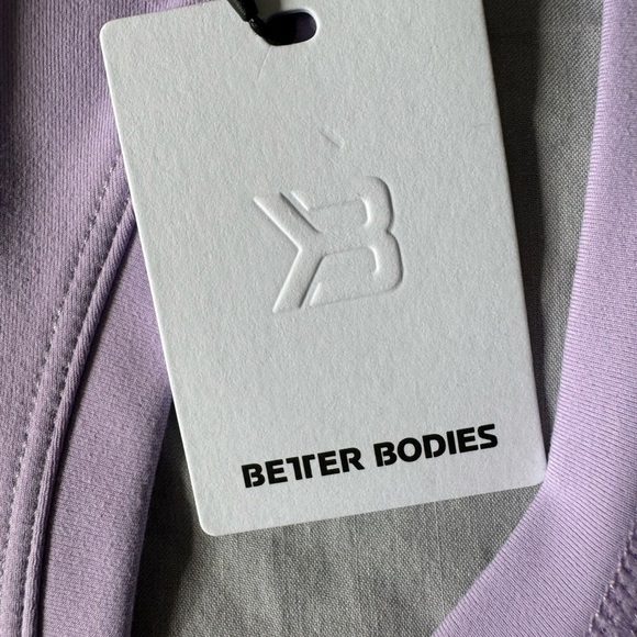 BETTER BODIES CORE CROP T-BACK COOL PURPLE SIZE LARGE - Picture 4 of 14